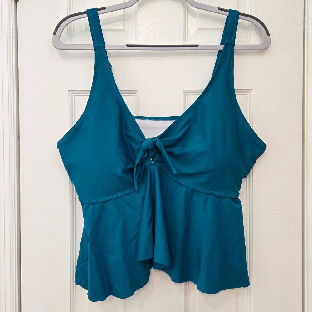 NWT BloomChic Teal Tankini top - Size 2X 18/20 - Picture 5 of 7